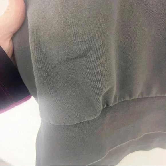 Amuse Society Charcoal Gray Keller Fringe Sweater, Size Medium - Picture 10 of 11